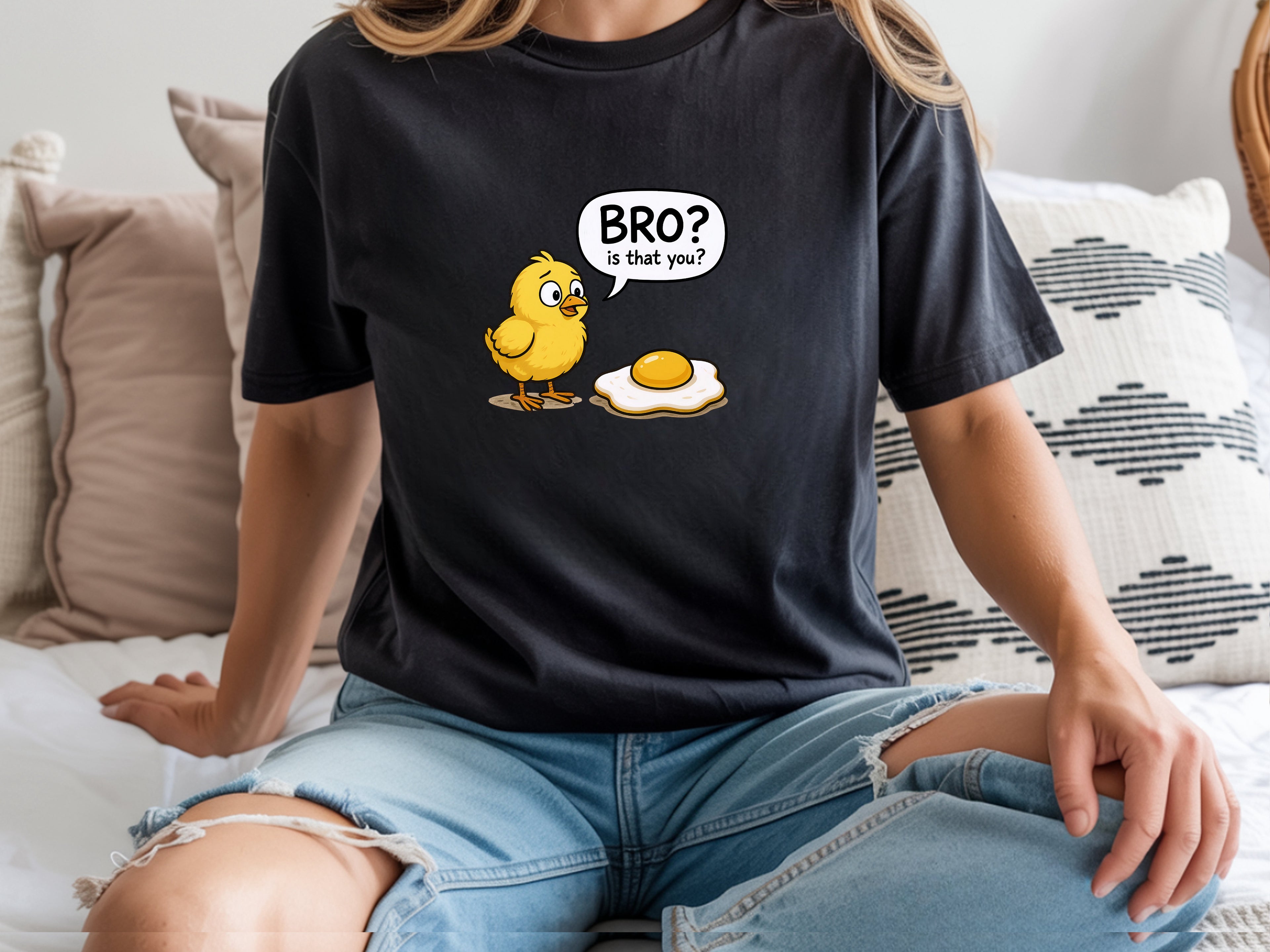 Bro? Is That You Chicken T-Shirt - Funny Breakfast Graphic Tee