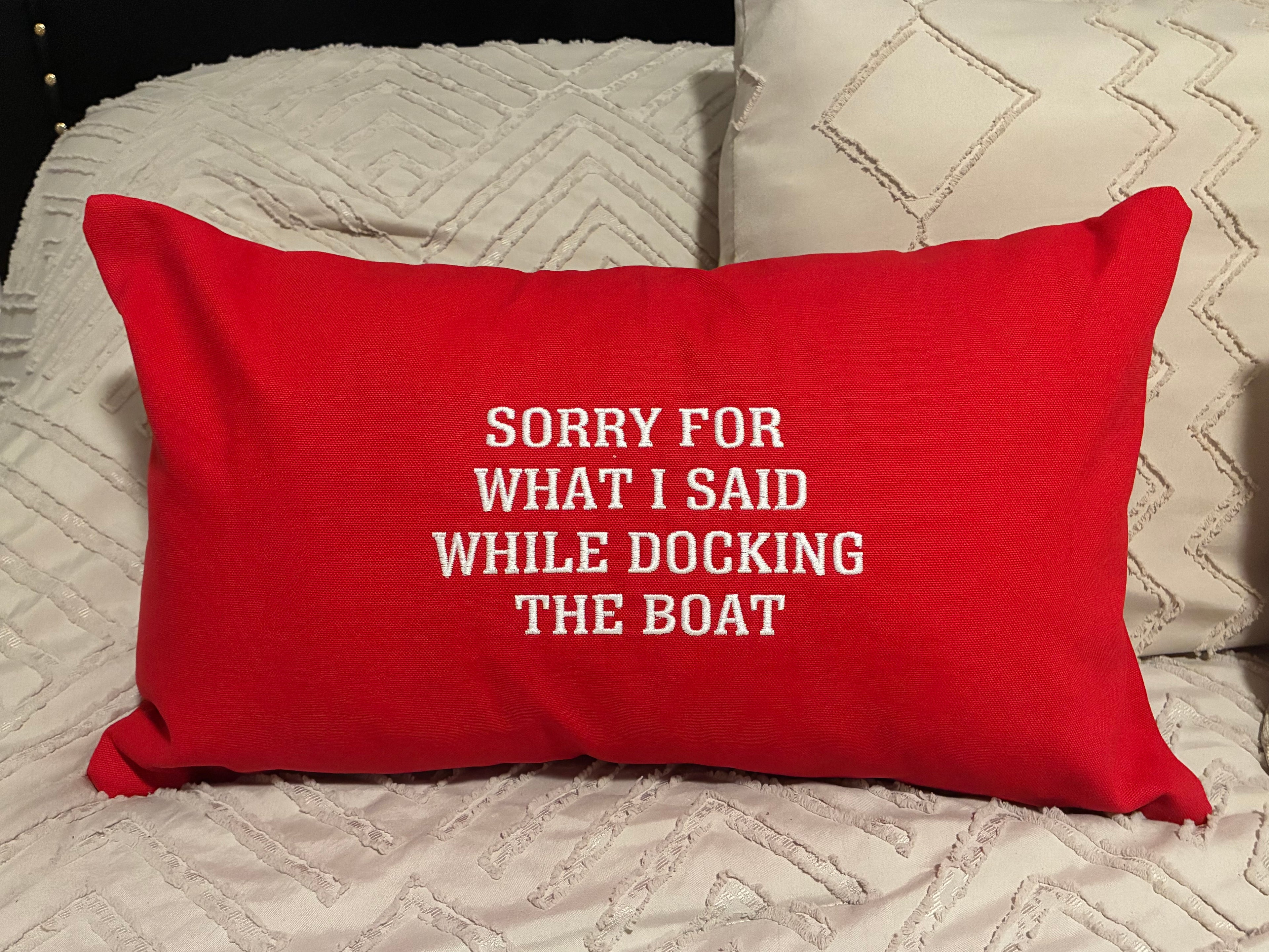 Personalized Custom  Embroidered Pillow