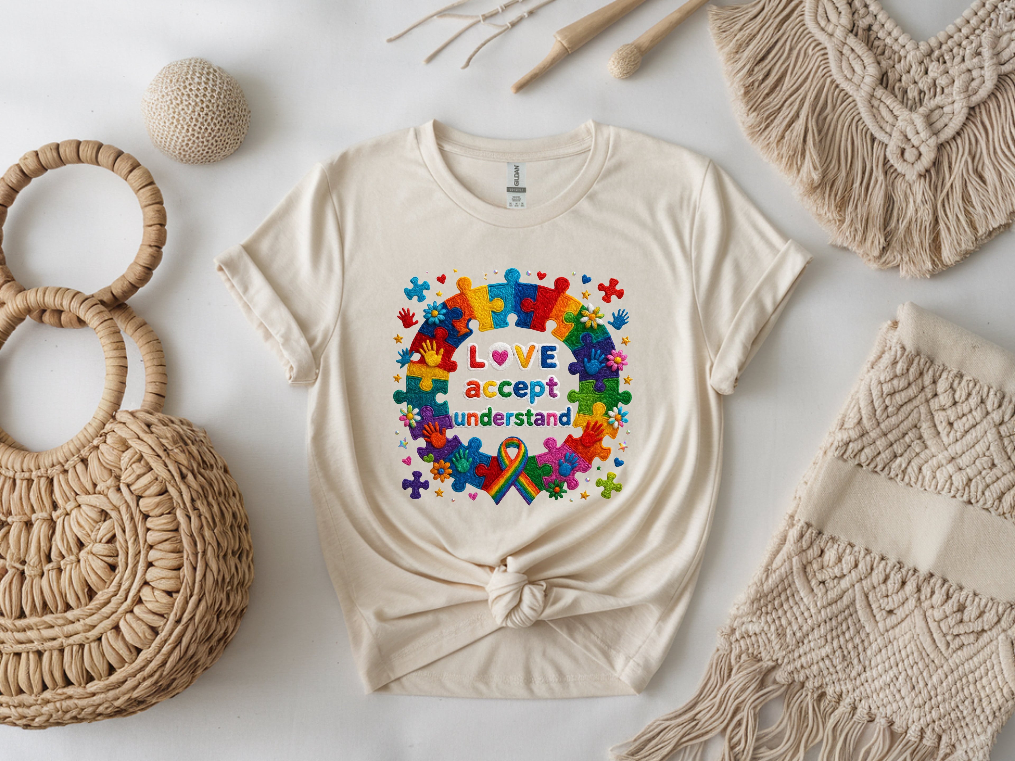 Love, Accept, Understand Autism T-Shirt – Autism Awareness Tee