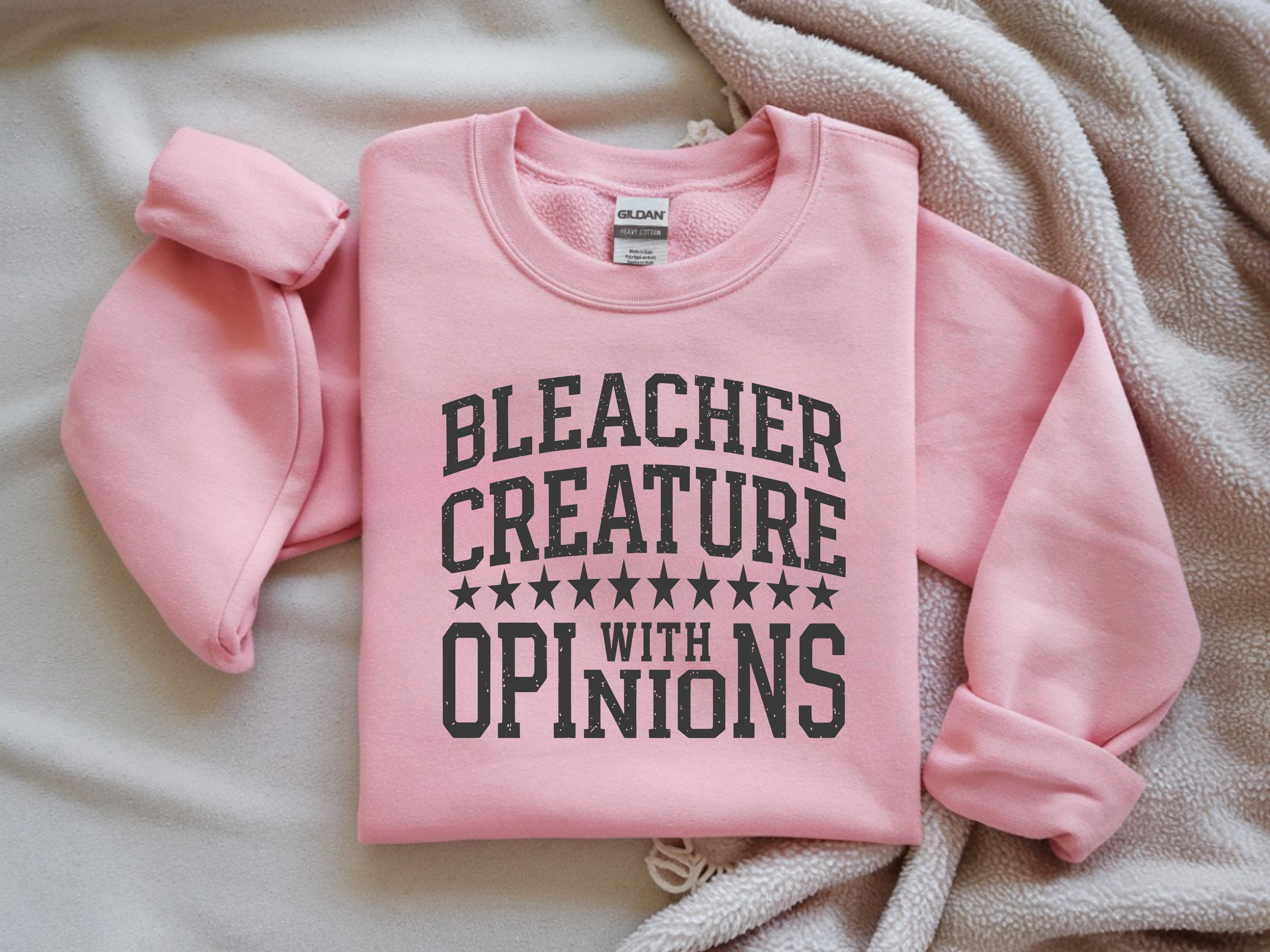 Bleacher Creature With Opinions Sweatshirt - Funny Sports Mom Apparel