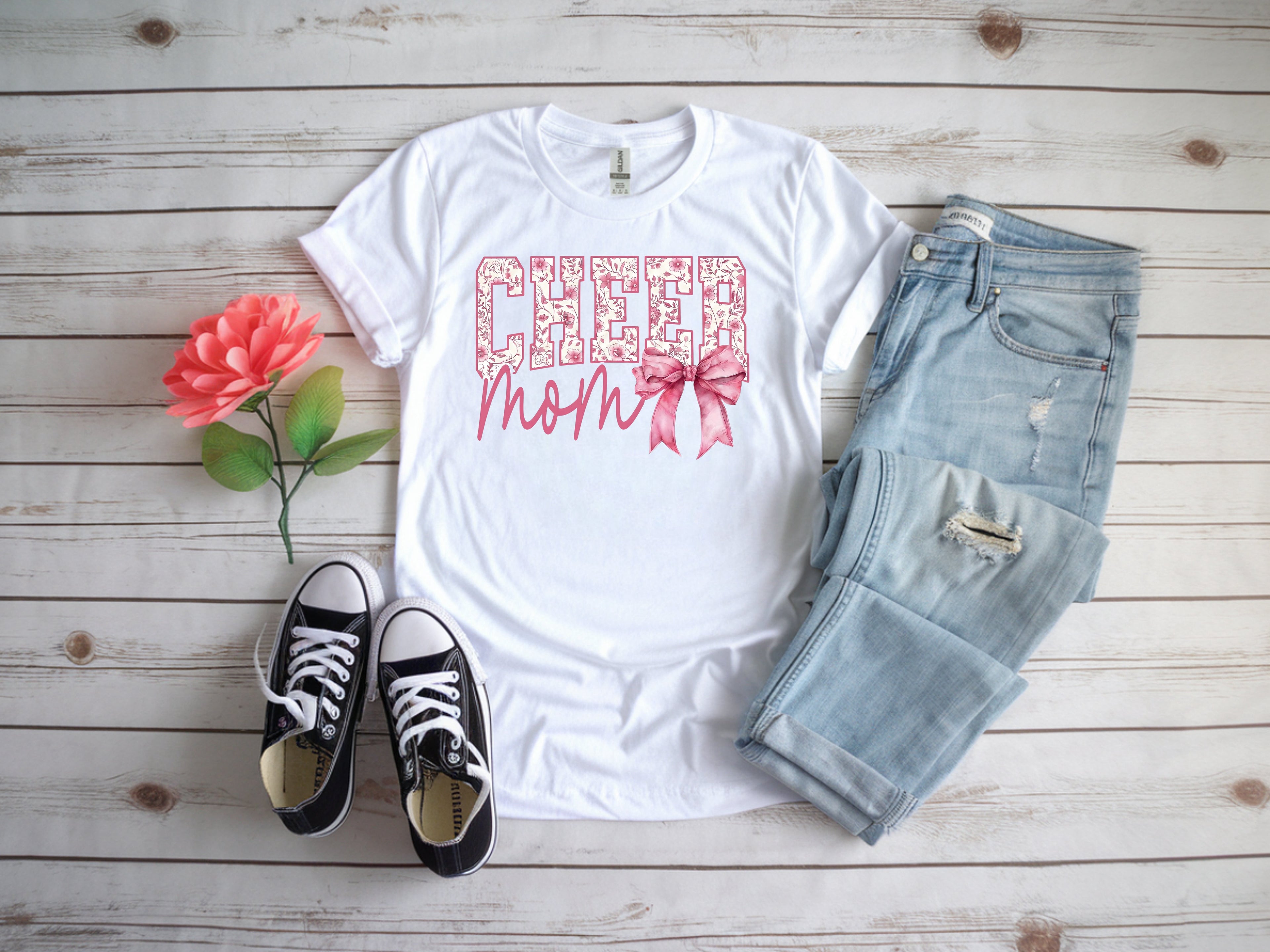 Cheer Mom T-Shirt – Proud Cheerleader Mom Graphic Tee