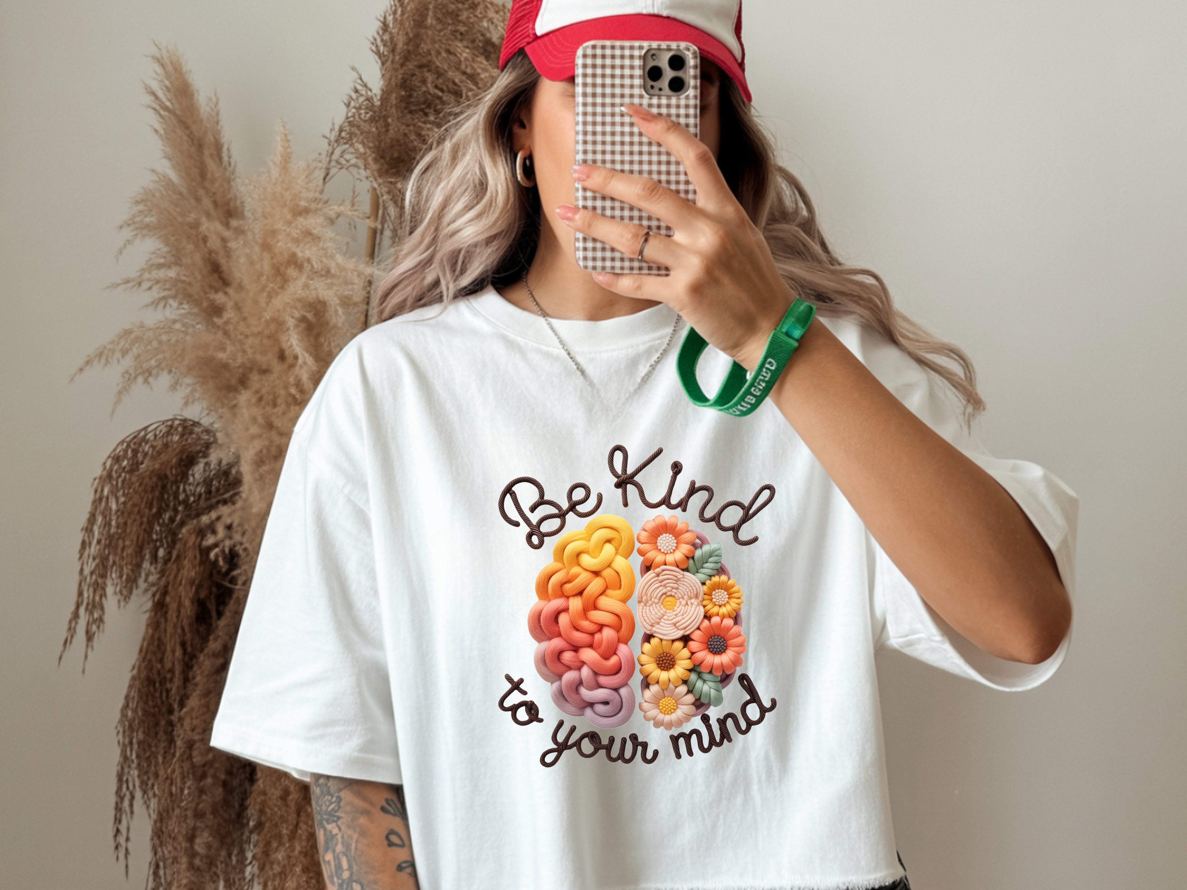 Be Kind To Your Mind Faux Yarn T-Shirt – Mental Health Awareness Tee