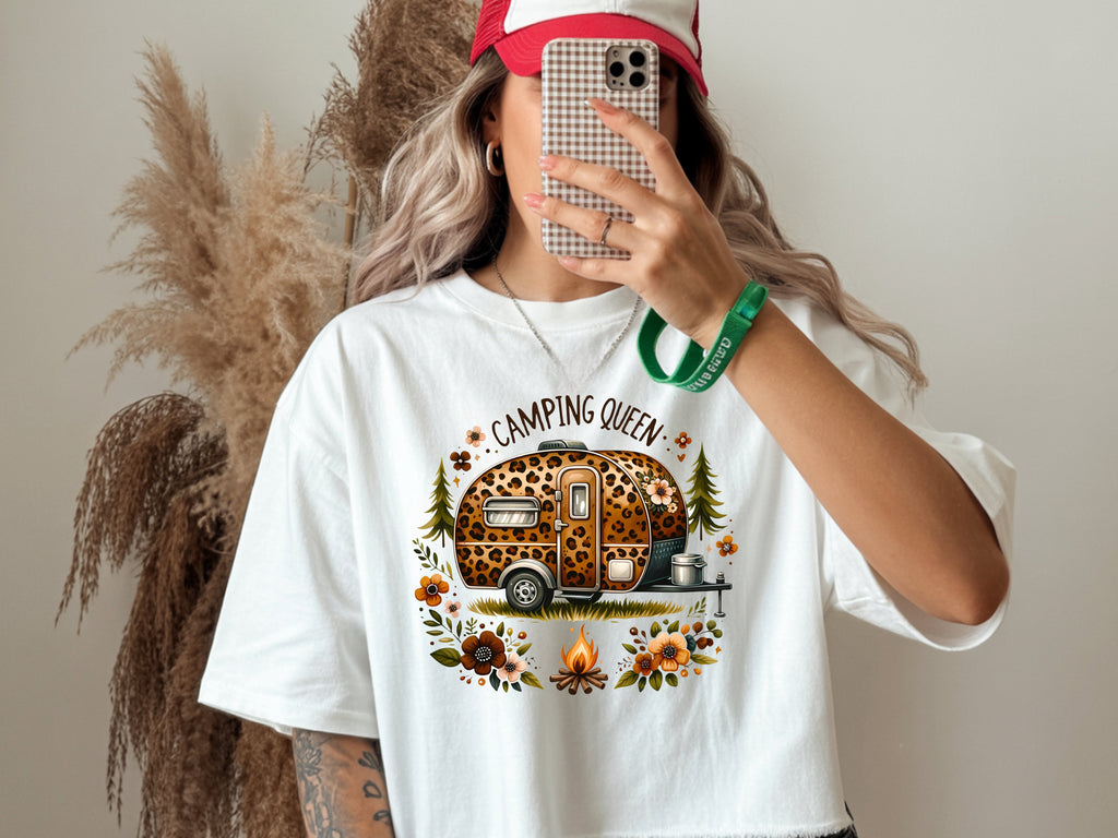 Camping Queen T-Shirt - Women's Outdoor Graphic Tee