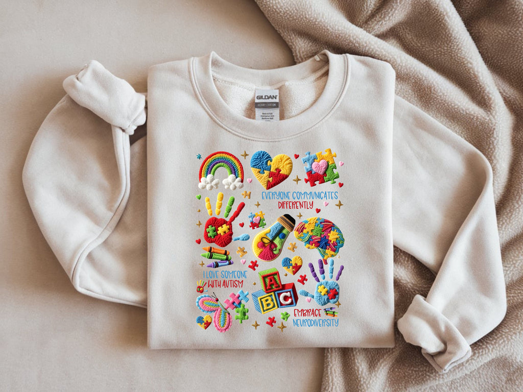 I Love Someone With Autism Sweatshirt - Autism Awareness Apparel