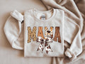 Mama Animal Print with Bow Sweatshirt - Stylish Mom Apparel