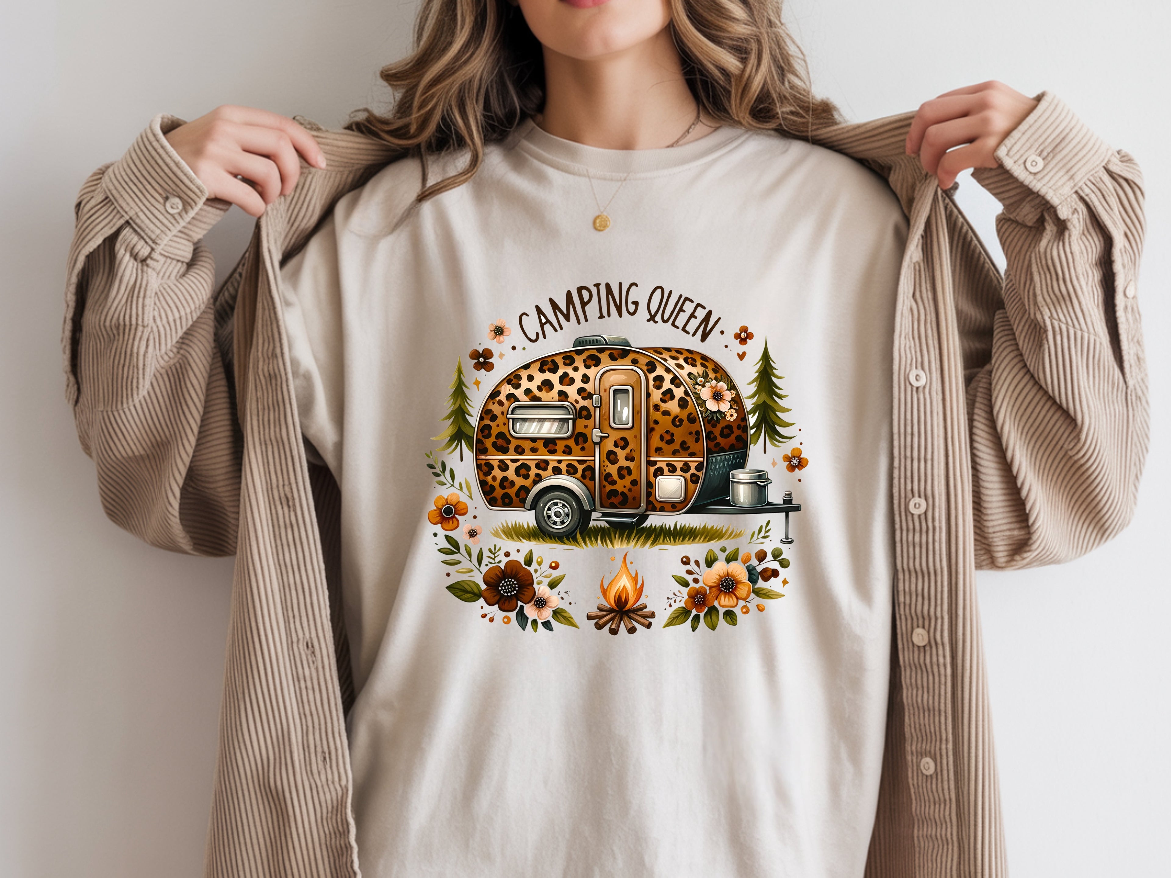 Camping Queen T-Shirt - Women's Outdoor Graphic Tee