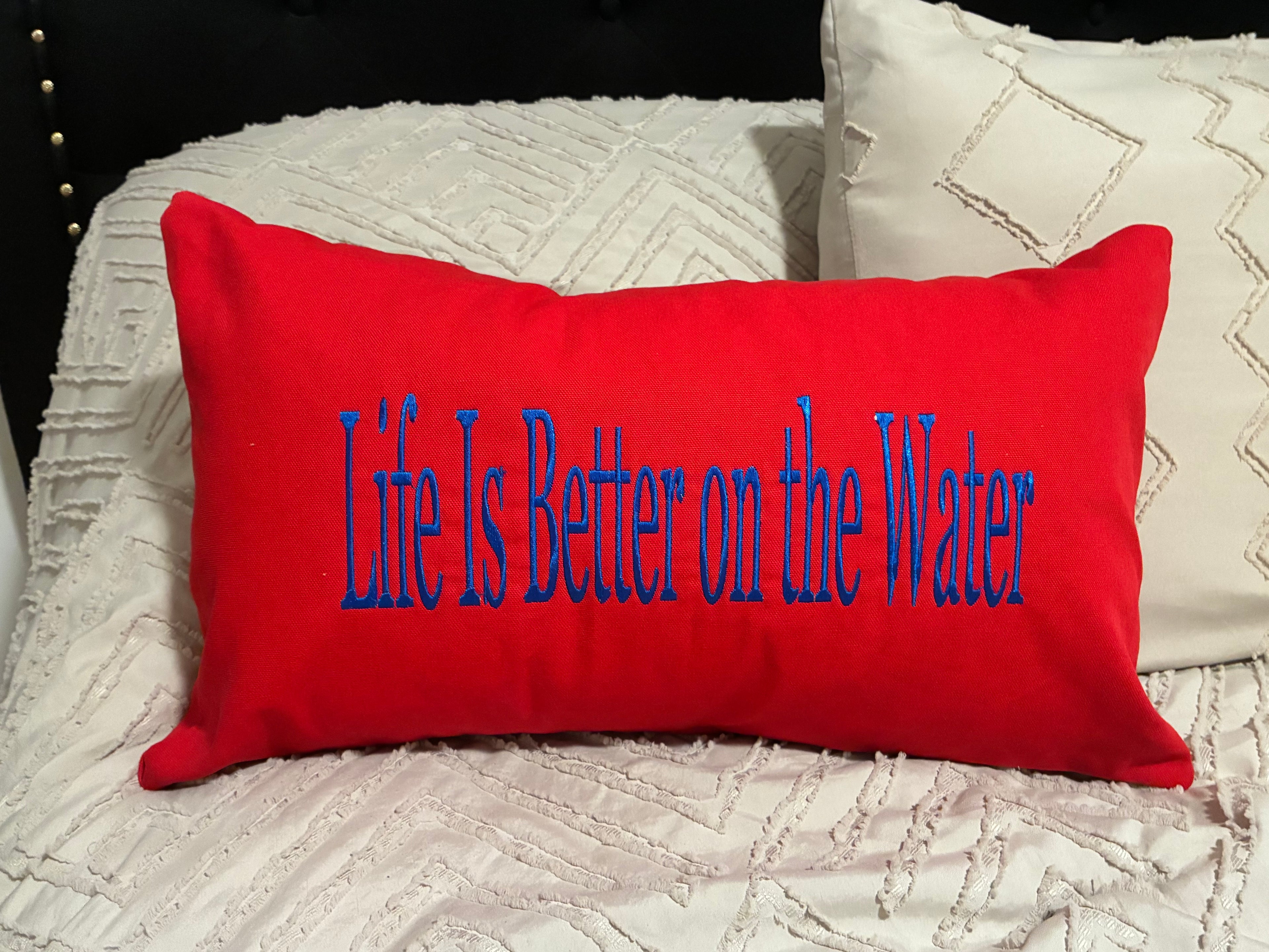 Personalized Custom  Embroidered Pillow