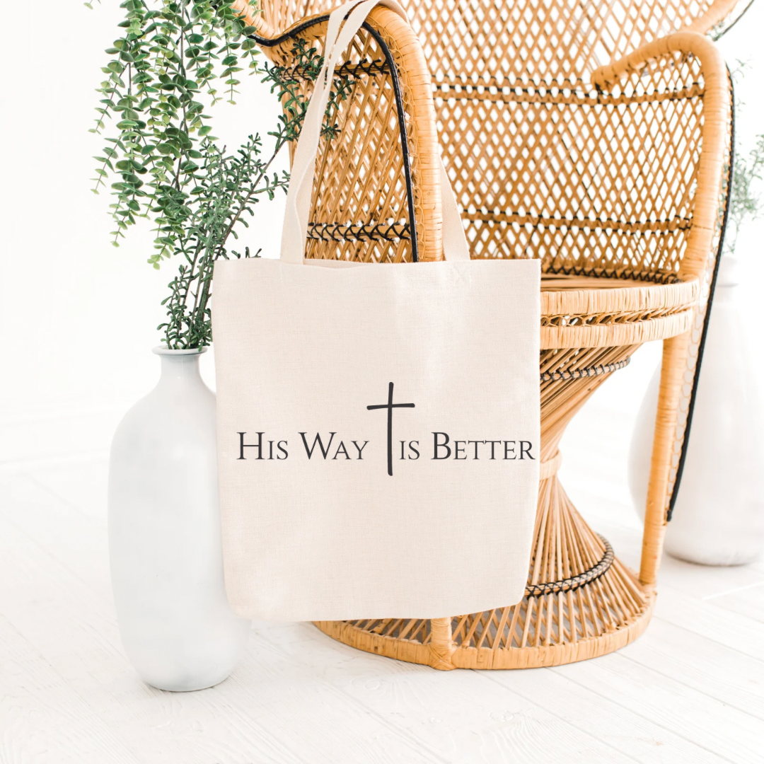 His Way Is Better Eco-Friendly Canvas Tote