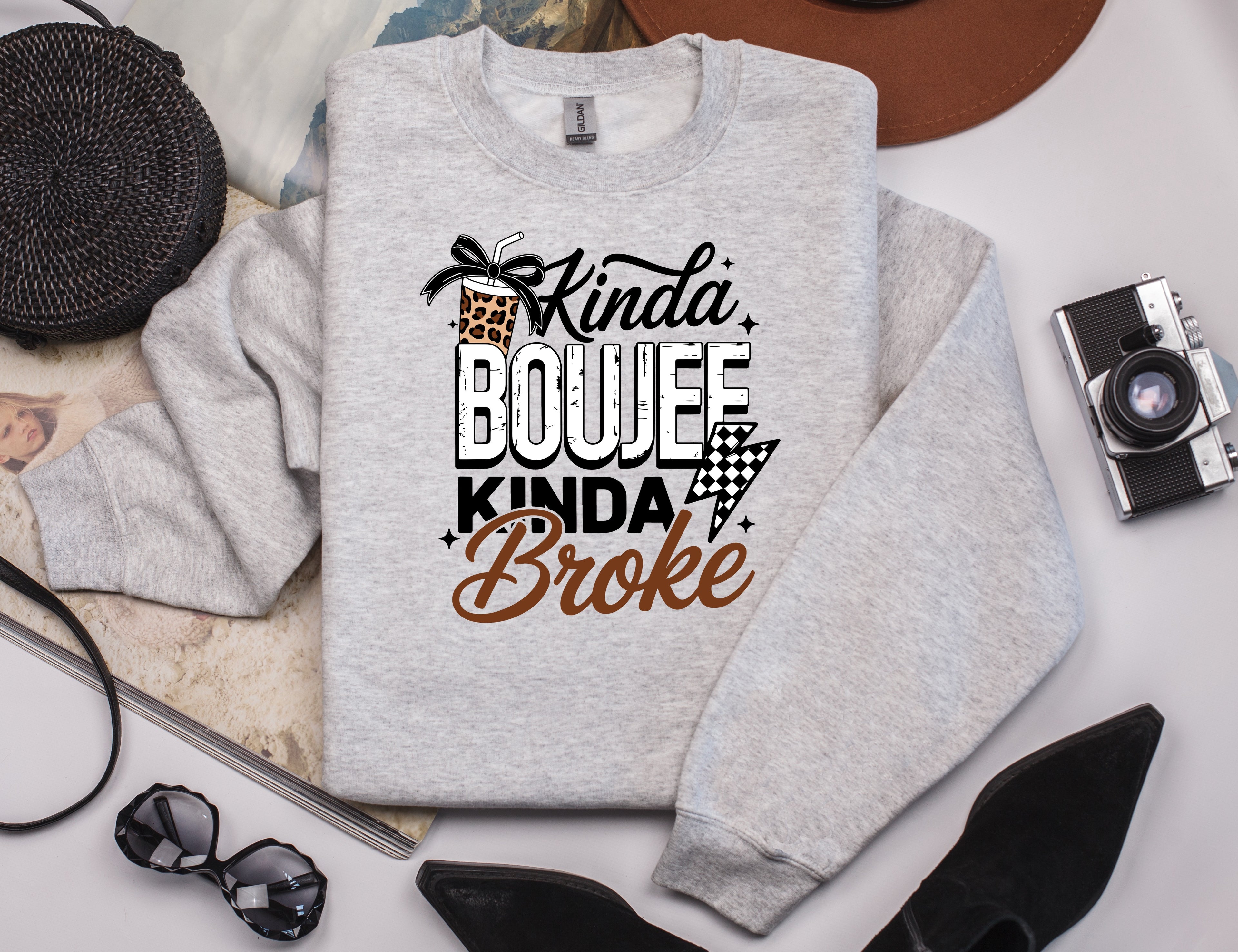 Kinda Boujee Kinda Broke Sweatshirt