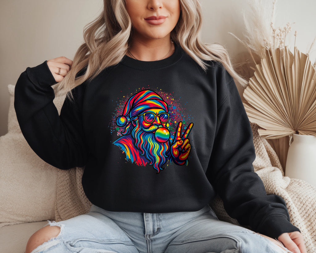 Colorful Santa Sweatshirt