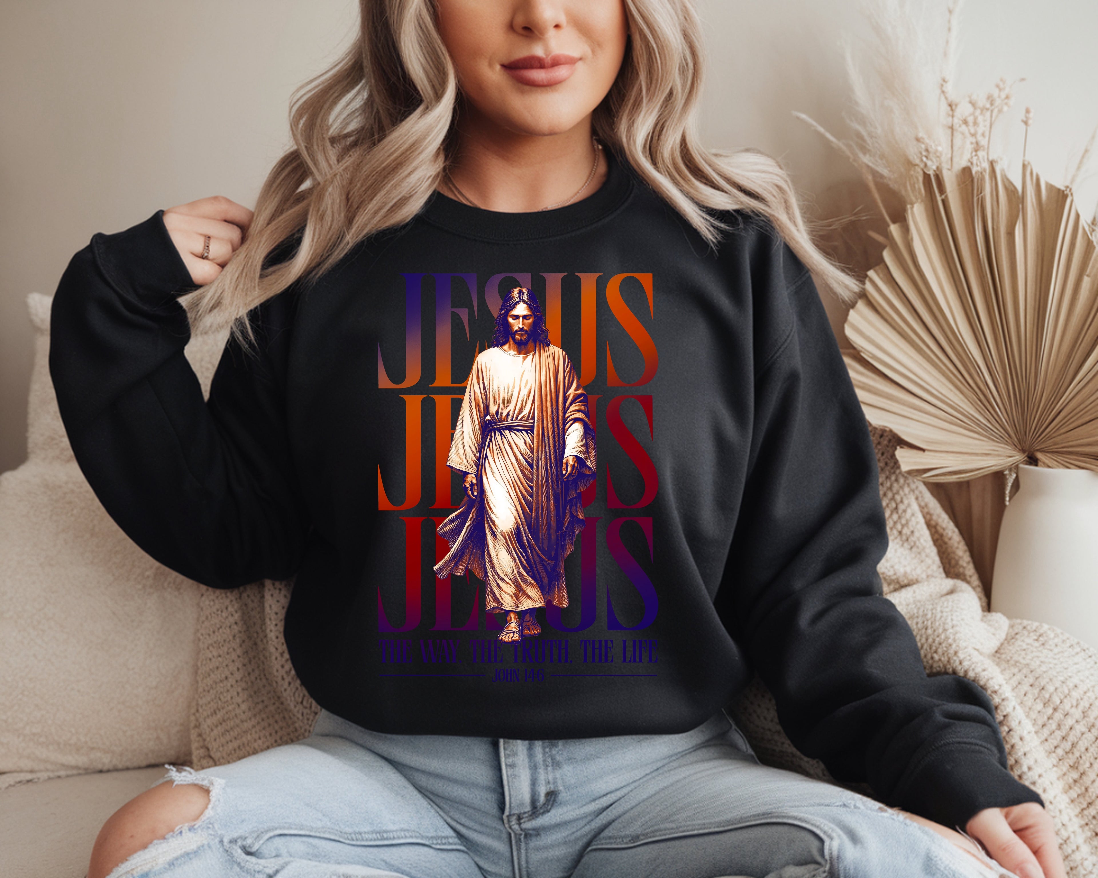 Jesus: The Way, The Truth, The Life Sweatshirt