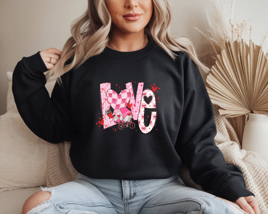 Love (Gnome Bicycle Ride) Sweatshirt