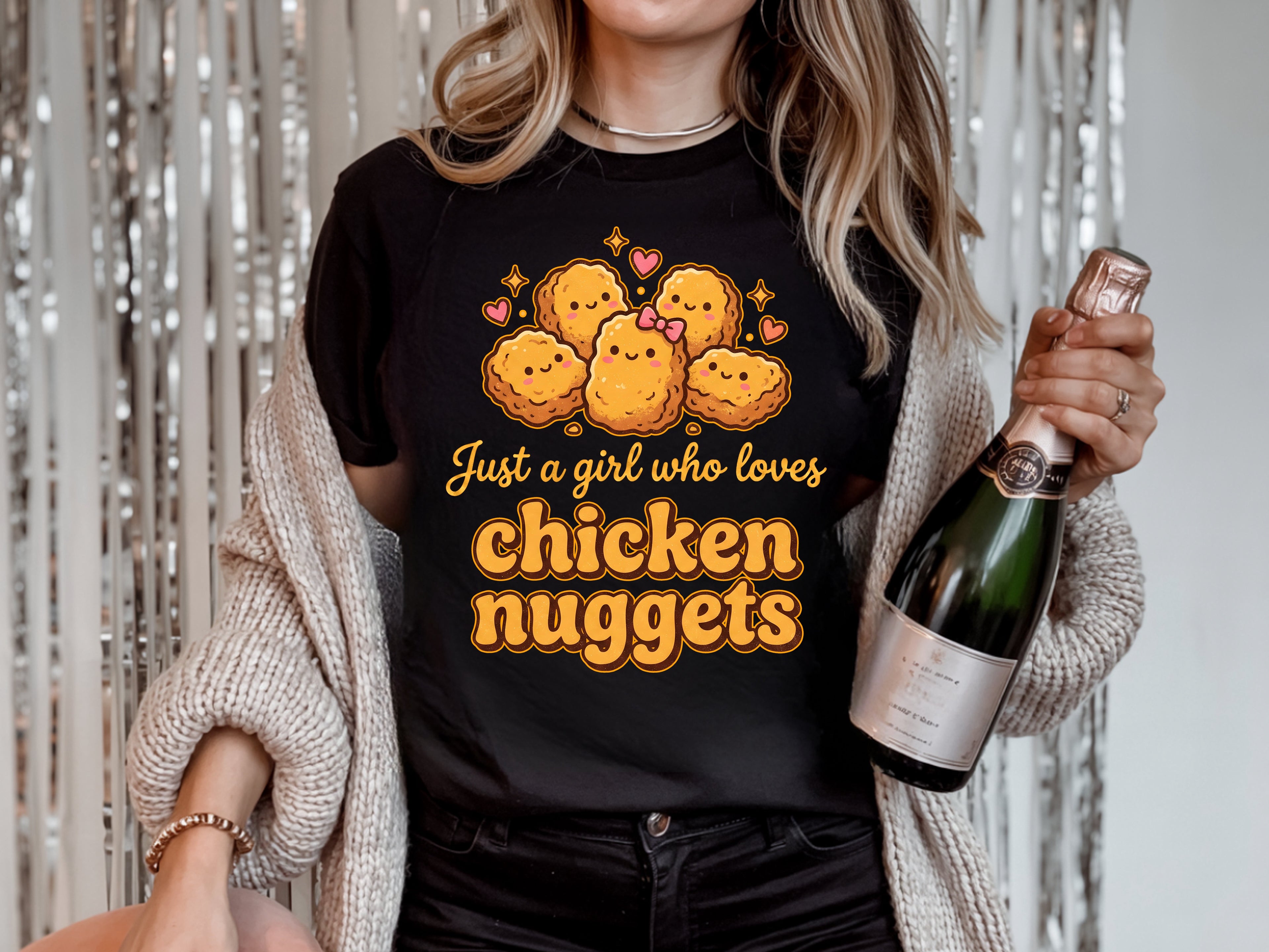 Just a Girl Who Loves Chicken Nuggets T-Shirt
