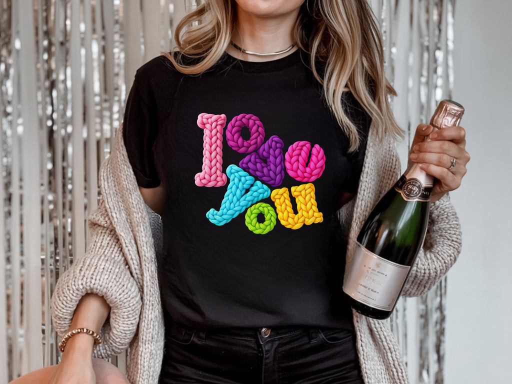 Faux Yarn Love You T-Shirt
