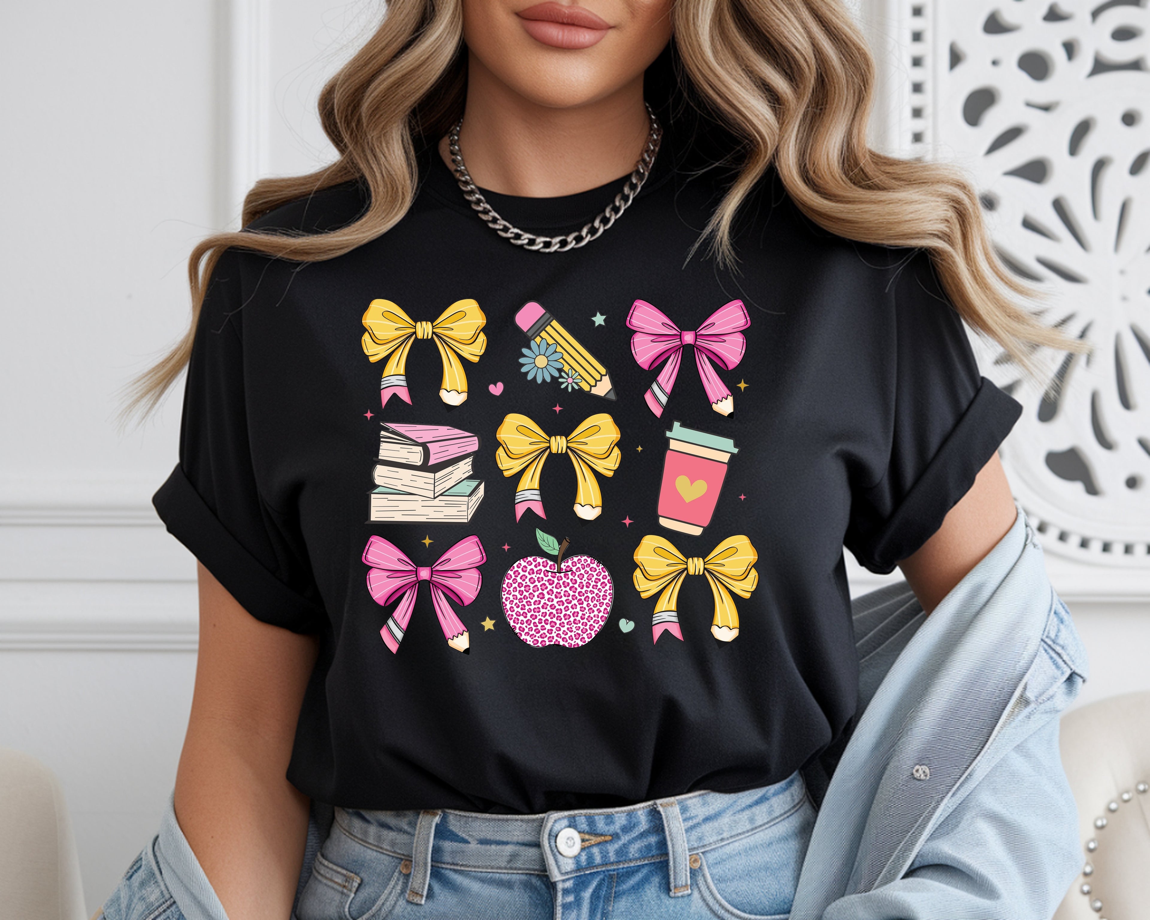 Coquette Classroom Cuties – Teacher Elements Mix & Match T-Shirt