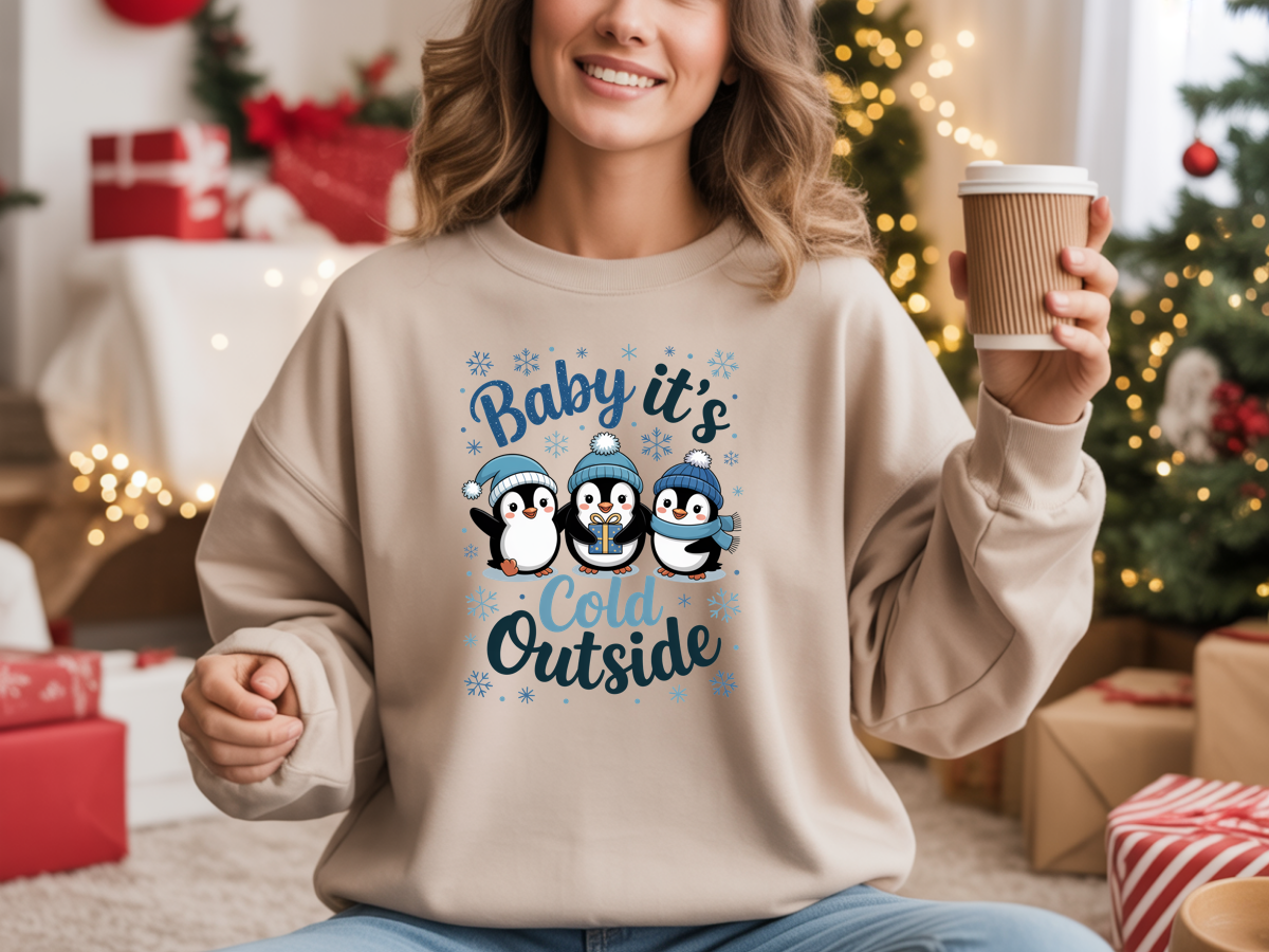 Baby It's Cold Outside Penguin Sweatshirt