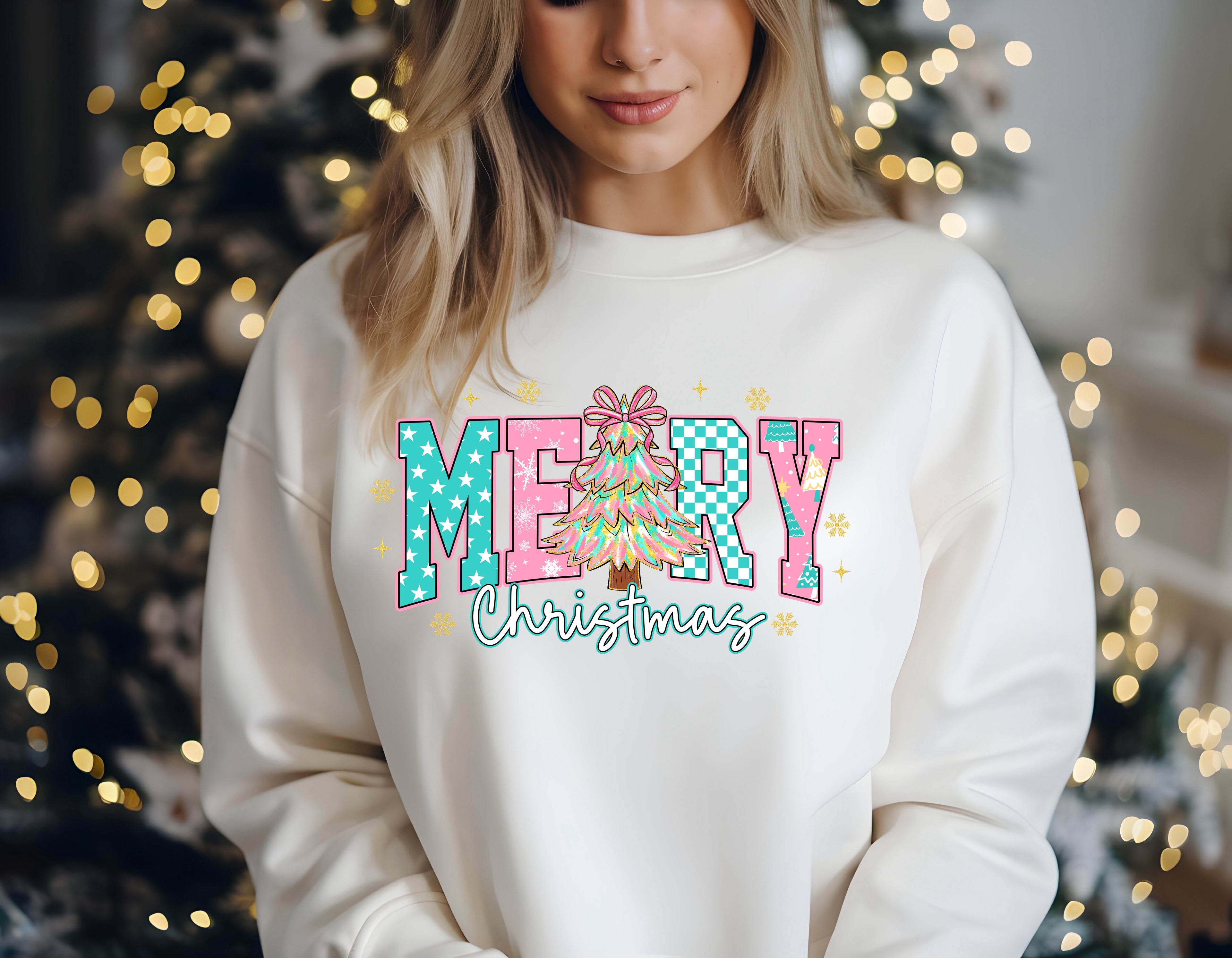 Merry Preppy Christmas Sweatshirt