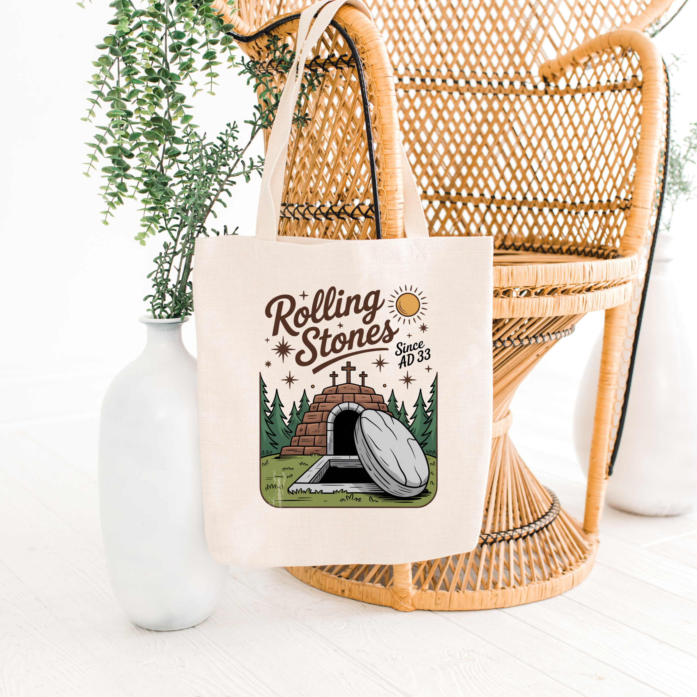 Rolling StonesEco-Friendly Canvas Tote