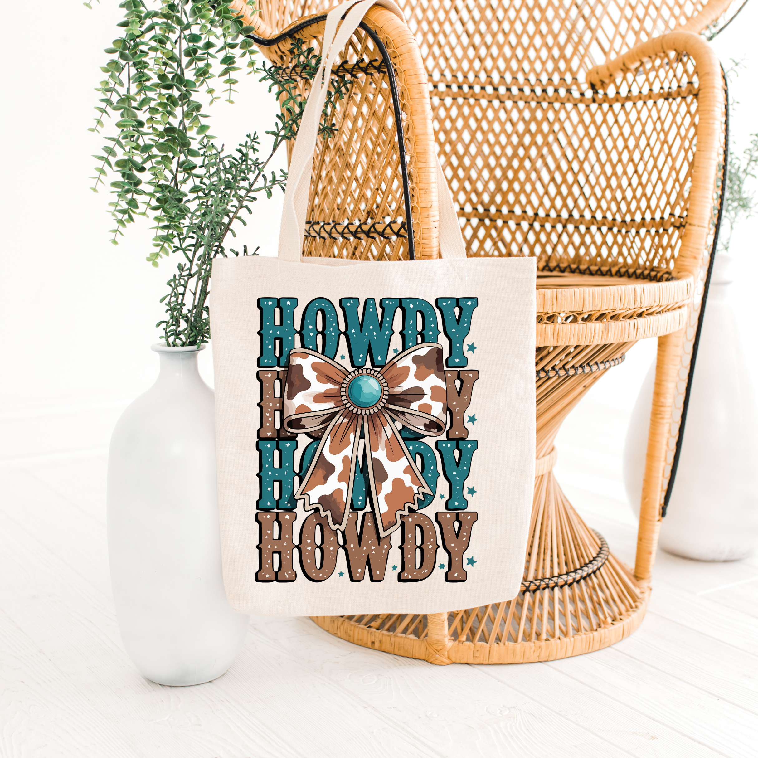 Howdy, Howdy, Howdy Eco-Friendly Canvas Tote