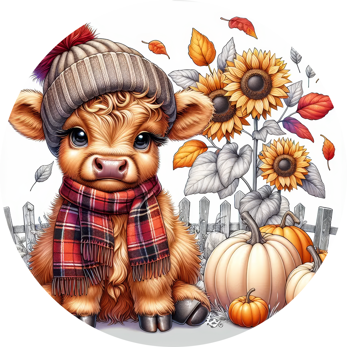 Highland Cow Car Coaster - Set 2