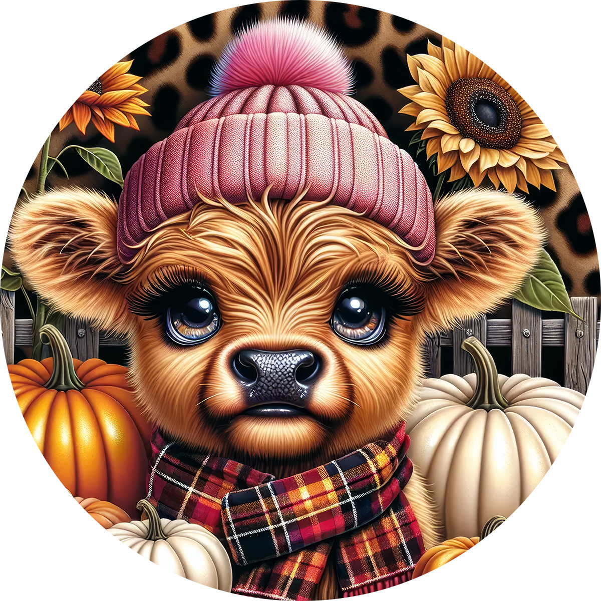 Highland Cow Car Coaster - Set 2