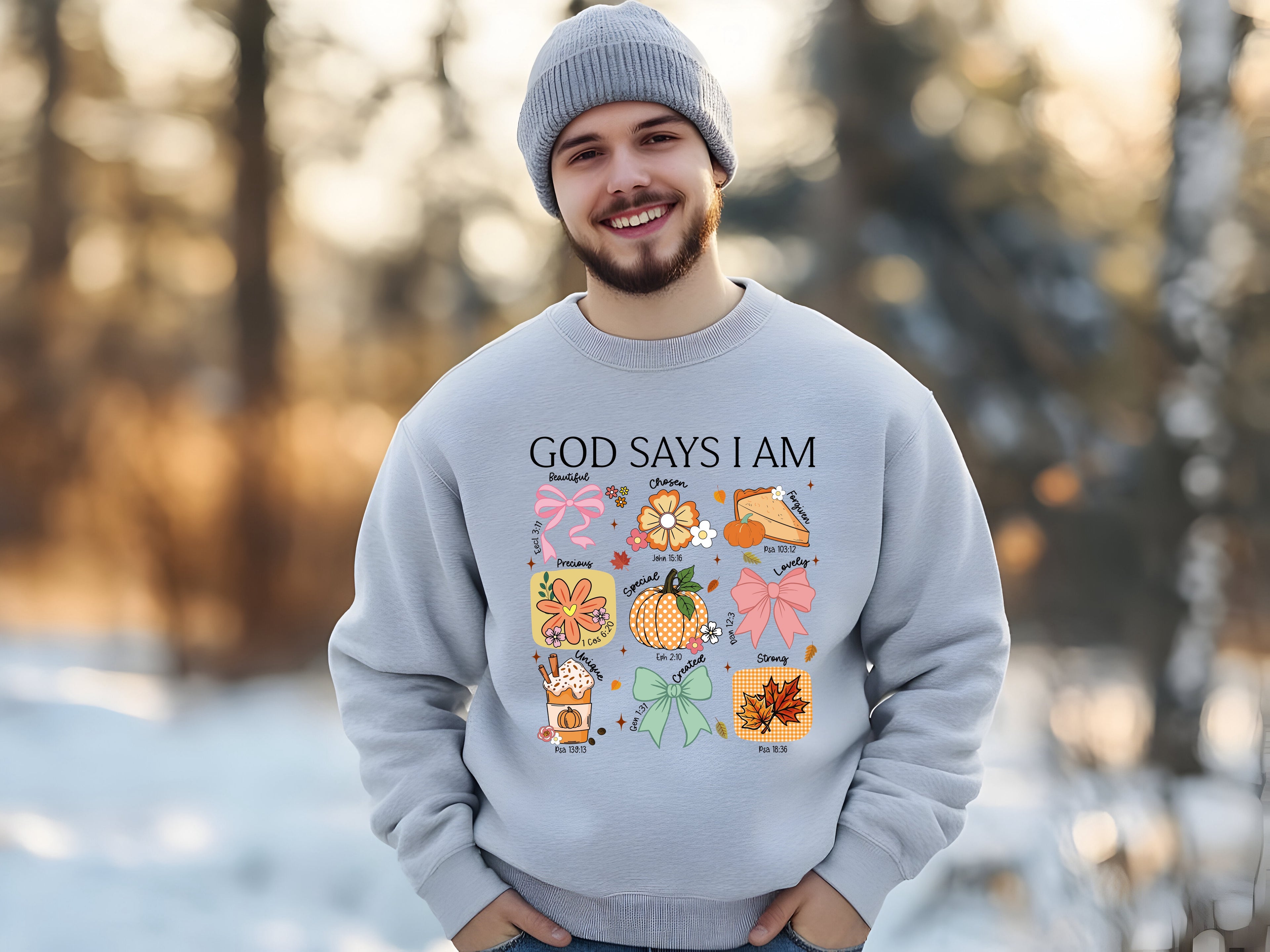 God Says I Am Autumn Affirmations Sweatshirt