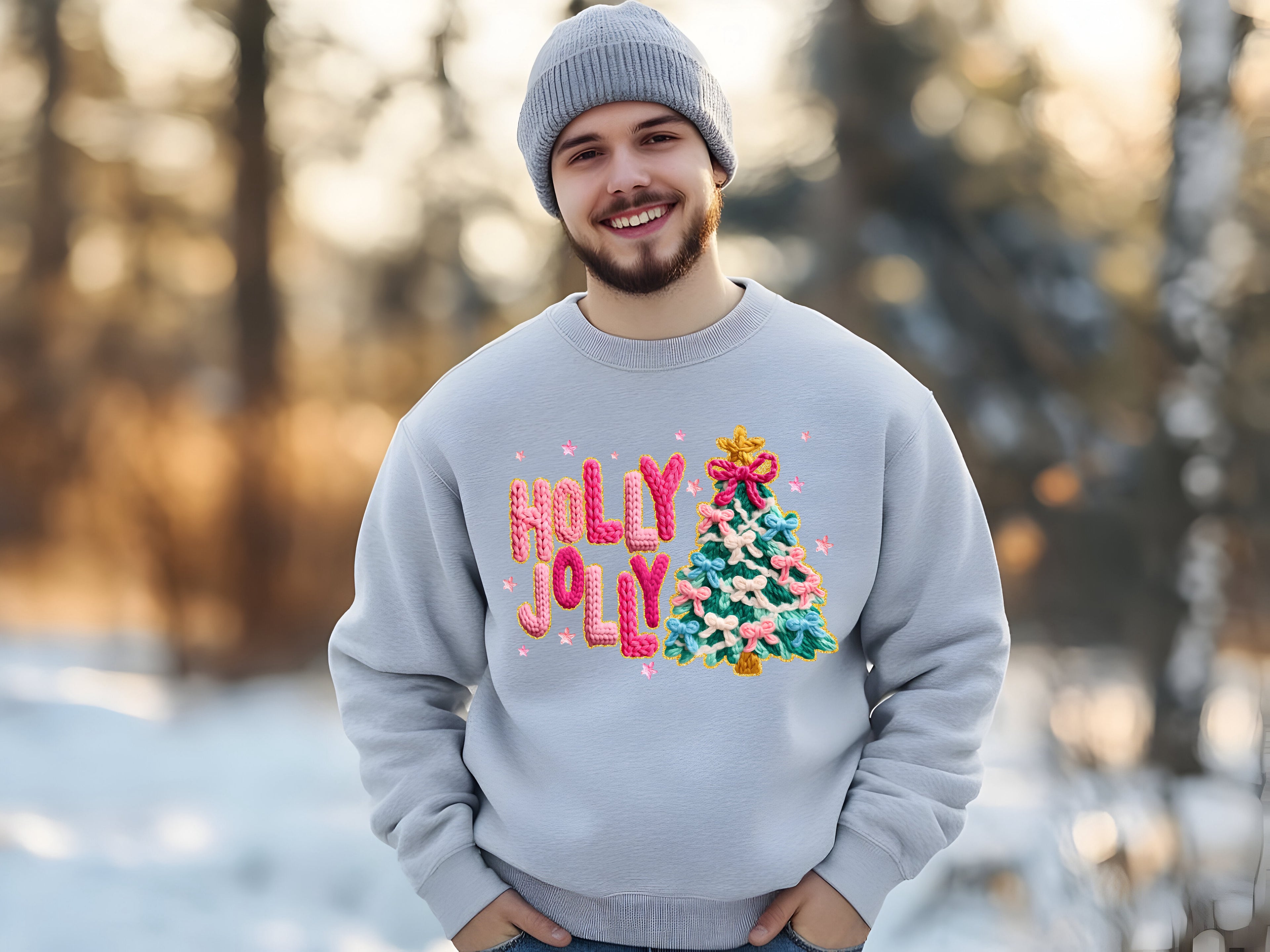 Retro Vibe Holly Jolly Sweatshirt