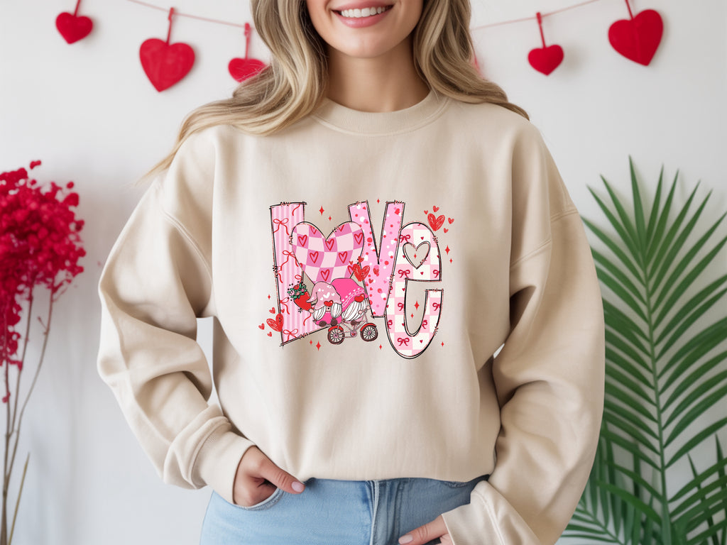 Love (Gnome Bicycle Ride) Sweatshirt