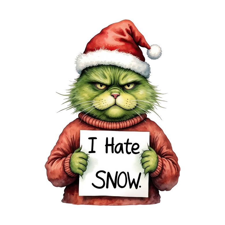 Grinchy Cat Car Coaster - Set of 2