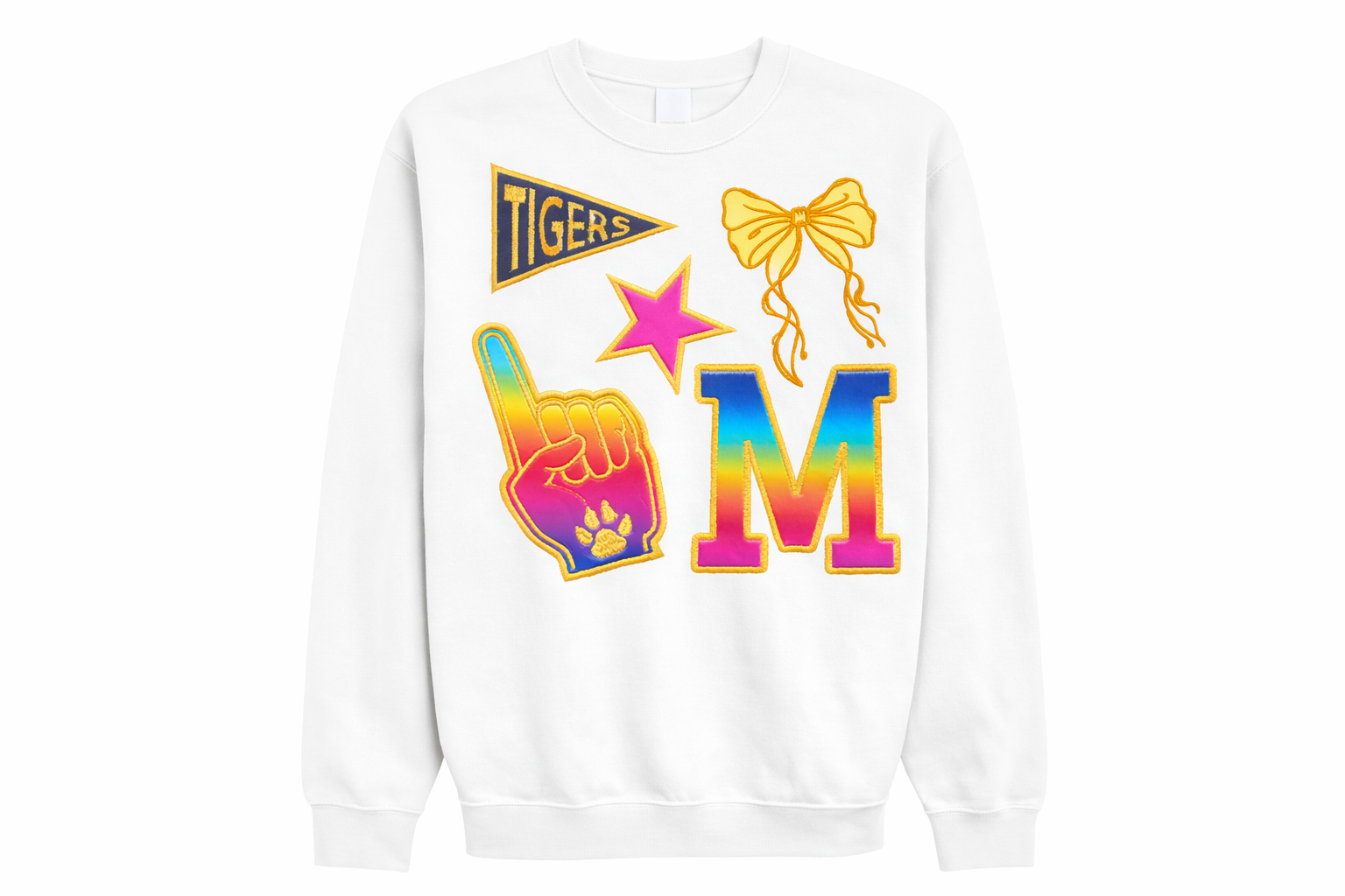 Custom TIGERS INITIAL Sweatshirt - Youth