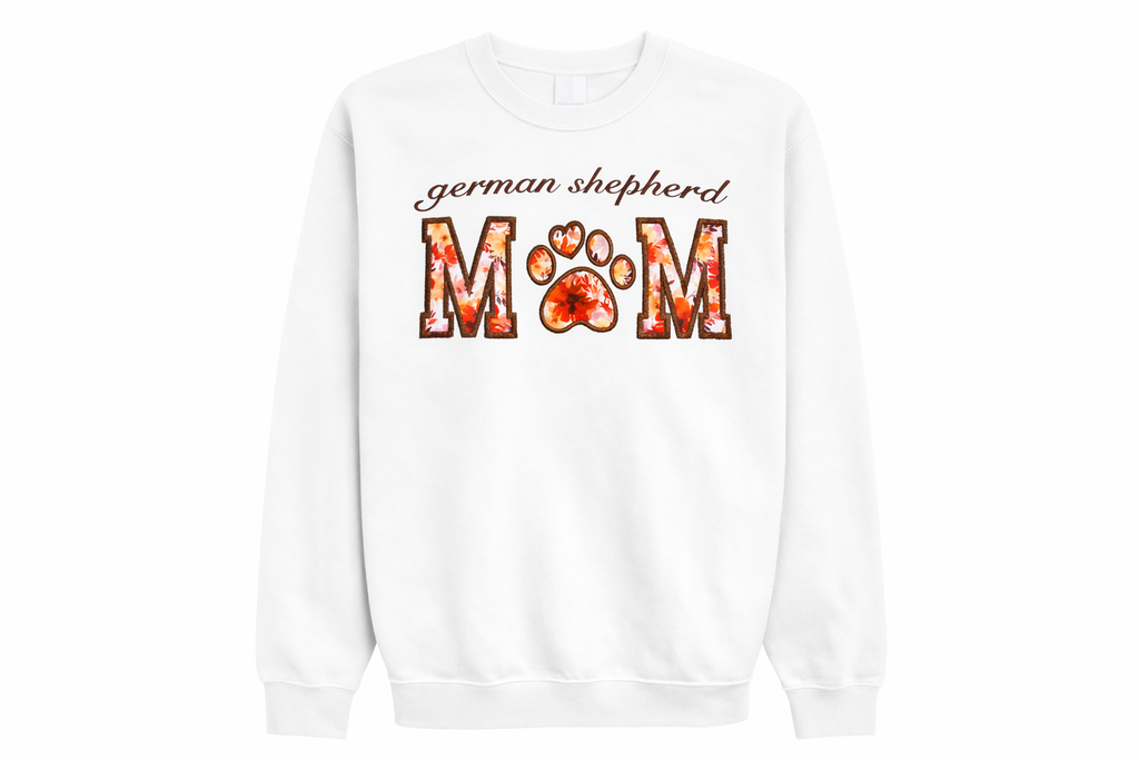 Embroidered DOG MOM Sweatshirt - Adult