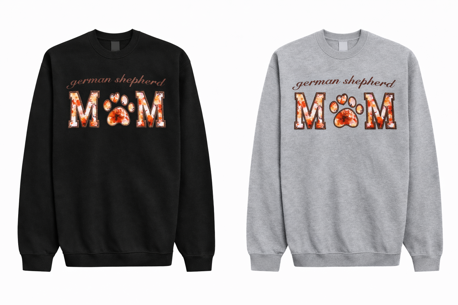 Embroidered DOG MOM Sweatshirt - Adult