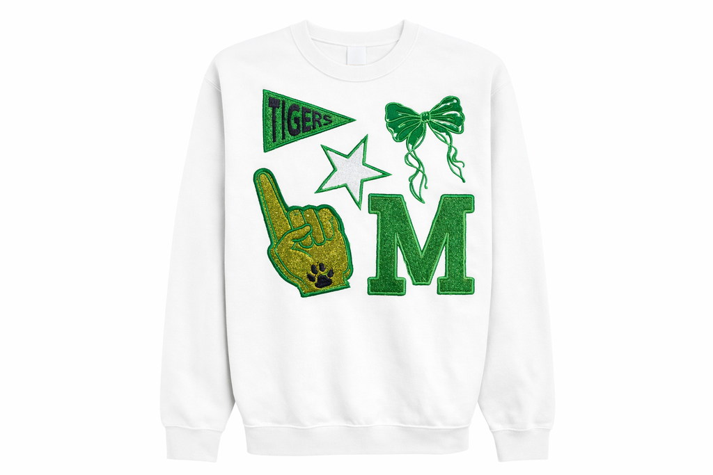 Custom TIGERS INITIAL Sweatshirt - Adult