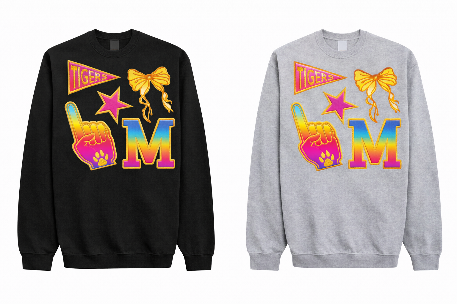 Custom TIGERS INITIAL Sweatshirt - Youth