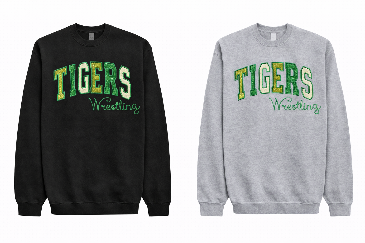 Embroidered TIGERS Wrestling Sweatshirt - Adult