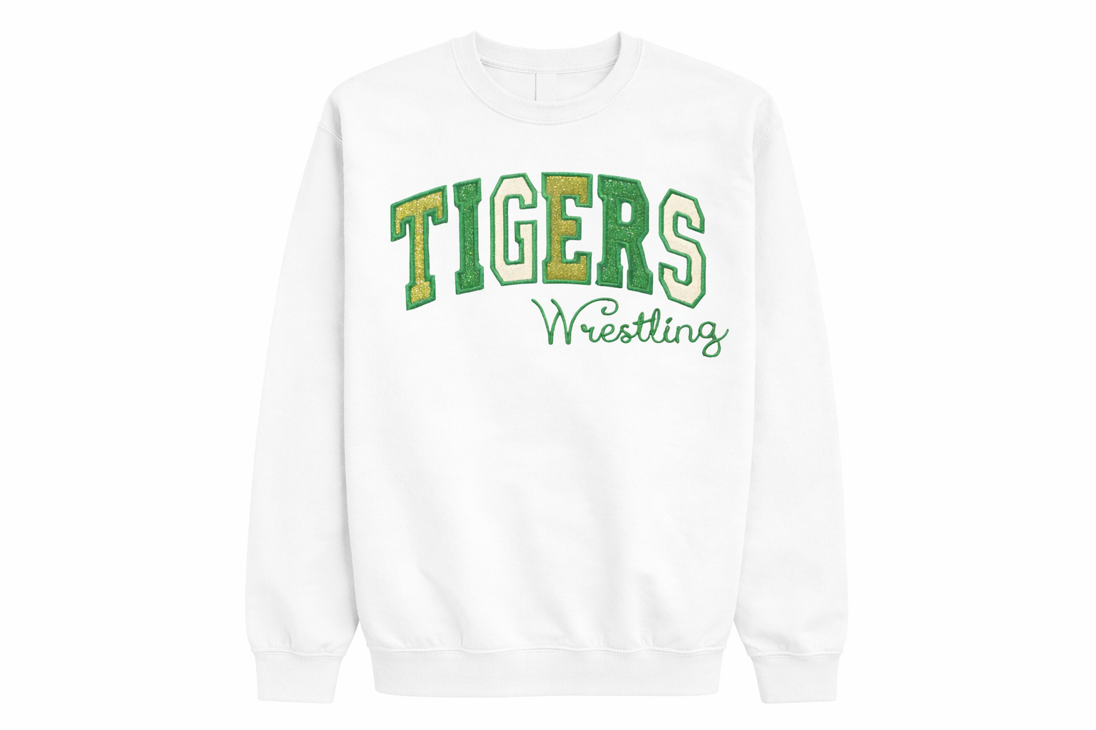 Embroidered TIGERS Wrestling Sweatshirt - Adult