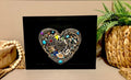 Upcycled Jeweled Heart Wall Art