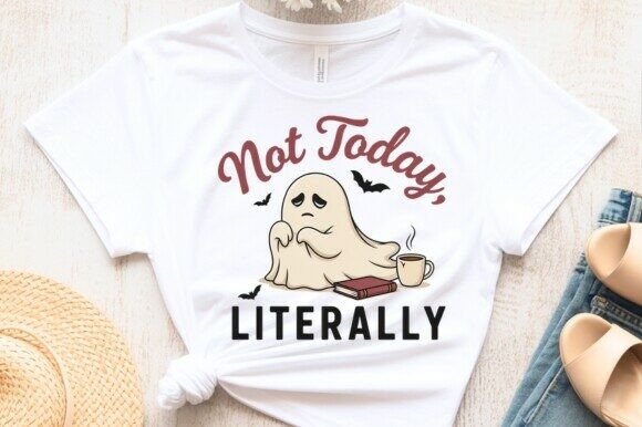 Not Today Literally Exhausted Ghost T-Shirt