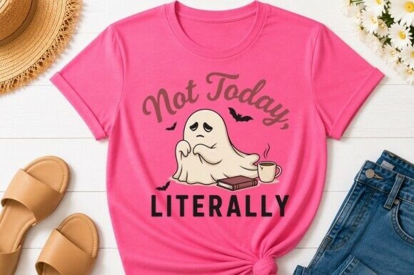 Not Today Literally Exhausted Ghost T-Shirt