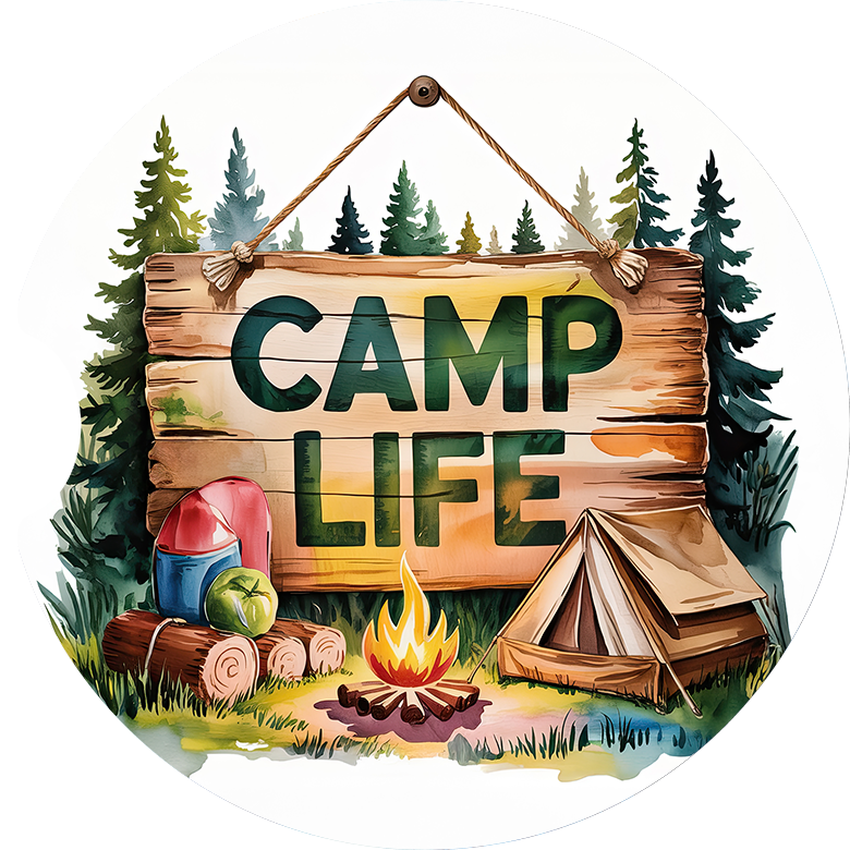 Vintage Camping Car Coaster - Set of 2