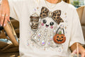 Rhinestone Glam Halloween Ghost T-Shirt