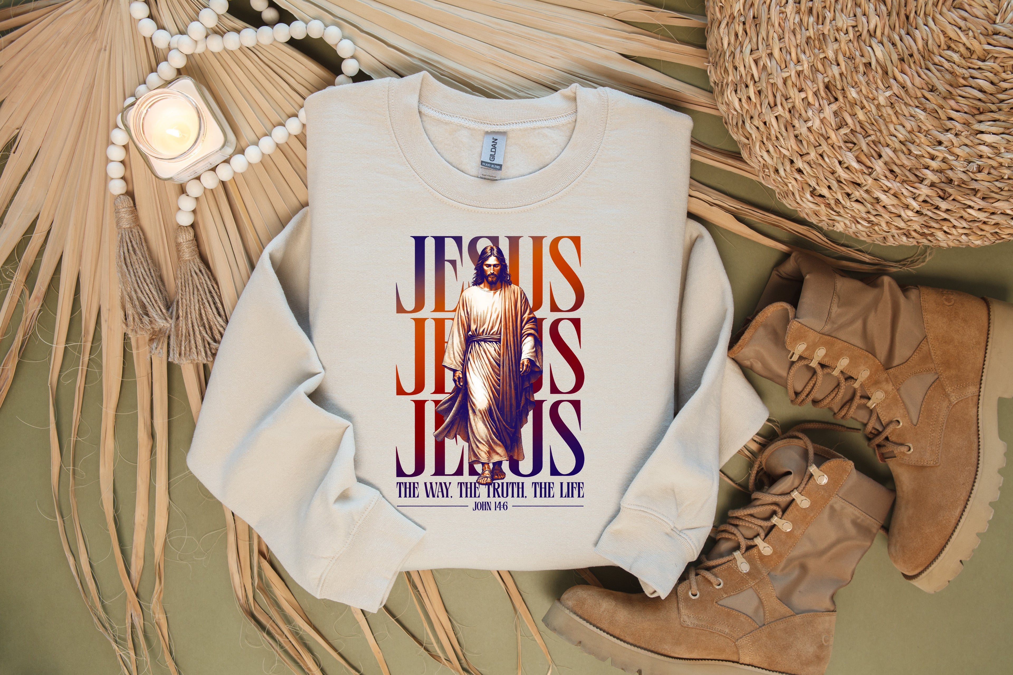 Jesus: The Way, The Truth, The Life Sweatshirt