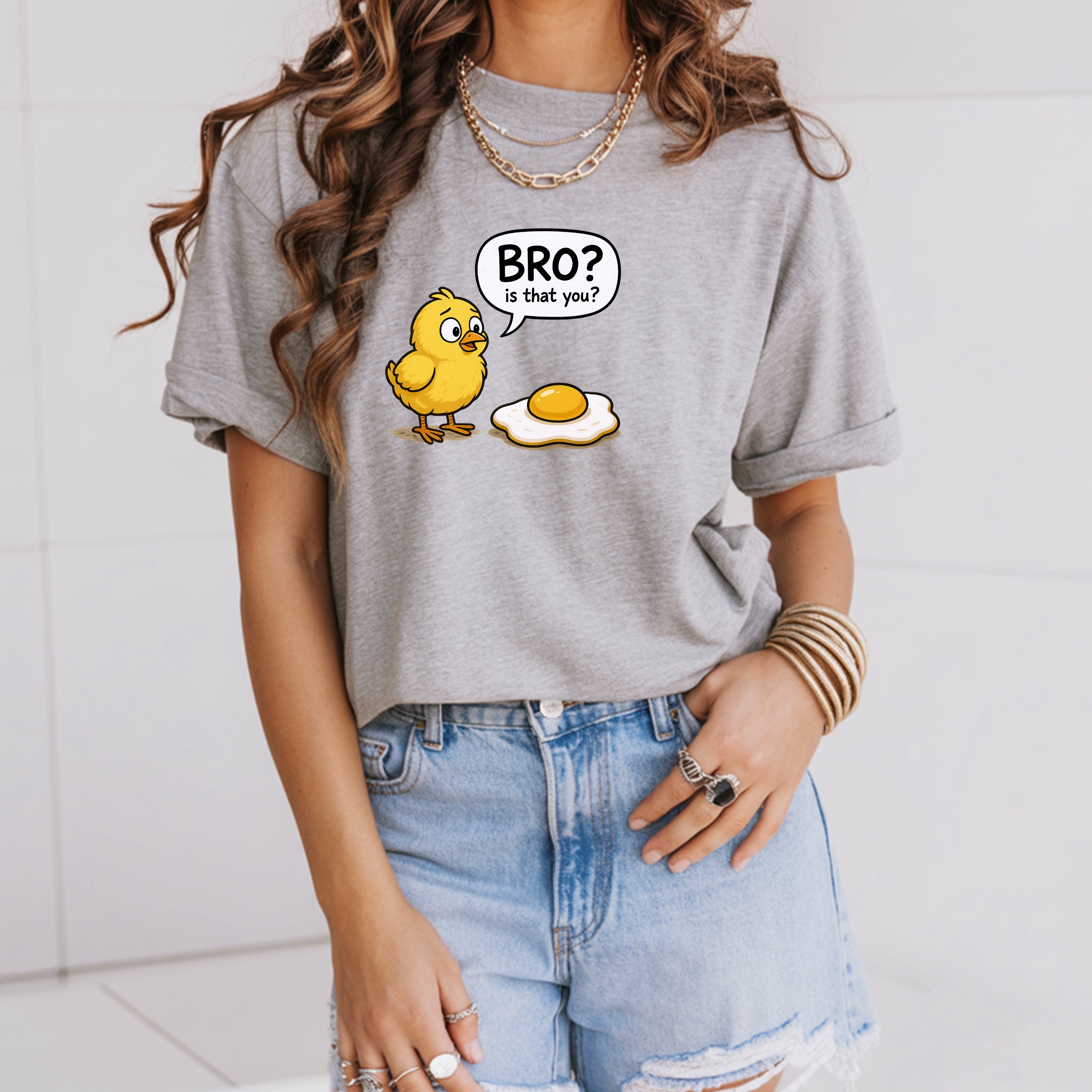 Bro? Is That You Chicken T-Shirt - Funny Breakfast Graphic Tee