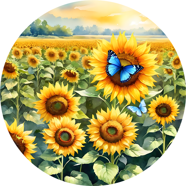 SunFlower Car Coaster - Set of 2