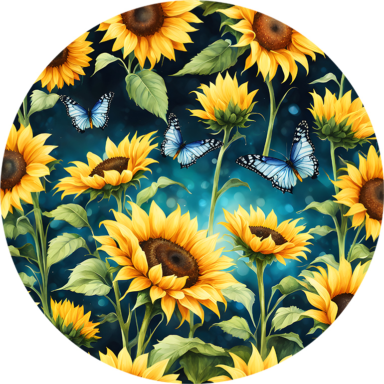 SunFlower Car Coaster - Set of 2