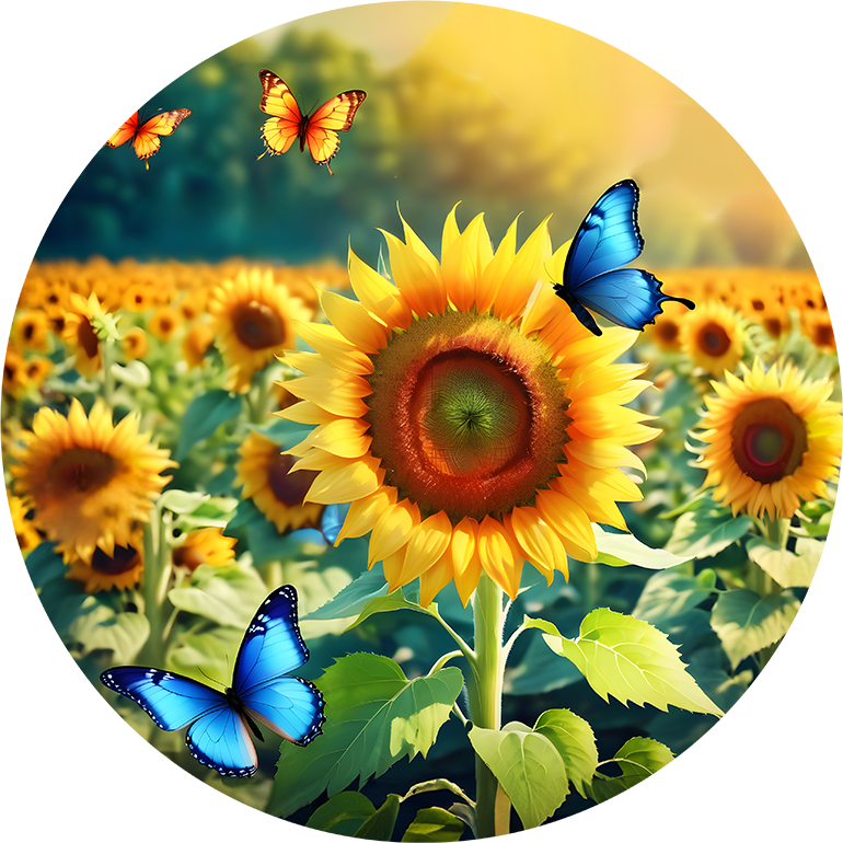 SunFlower Car Coaster - Set of 2