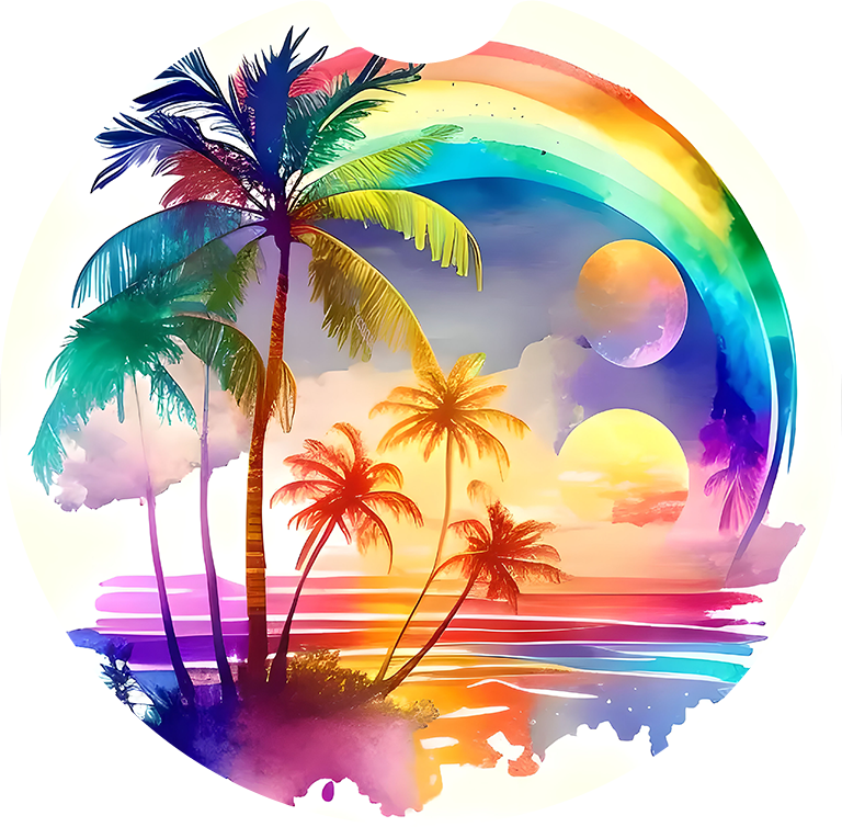 Beach Car Coaster - Set of 2