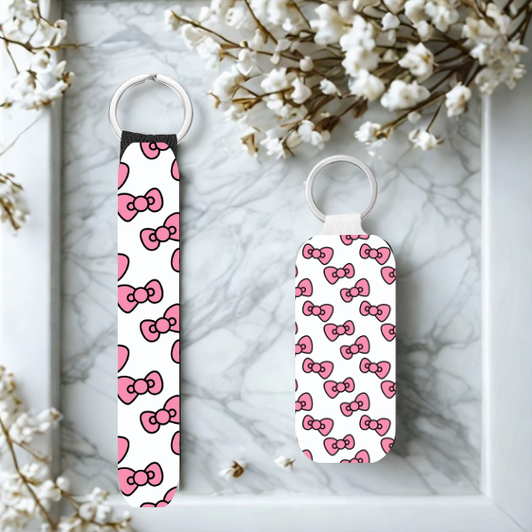 Pink Hearts, Pink Bows, Polka Dots and Chevron Designs