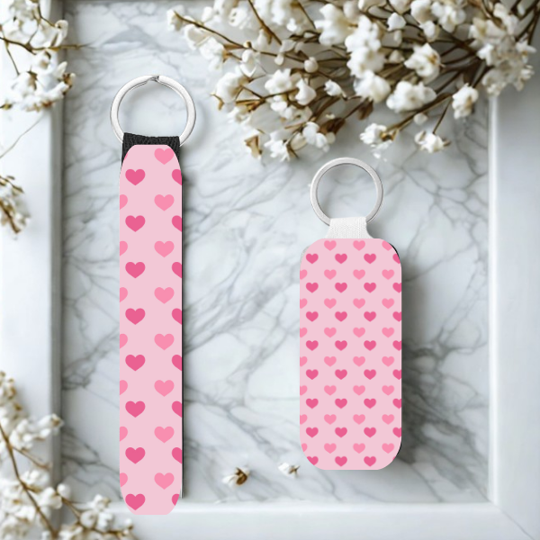 Pink Hearts, Pink Bows, Polka Dots and Chevron Designs