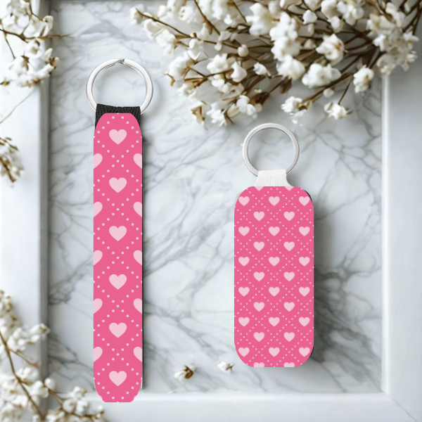 Pink Hearts, Pink Bows, Polka Dots and Chevron Designs